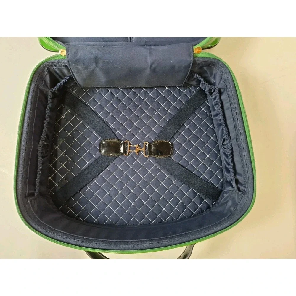 Kate Spade Emerald Green Patent leather Duchess Boarding Bag Carry On RARE